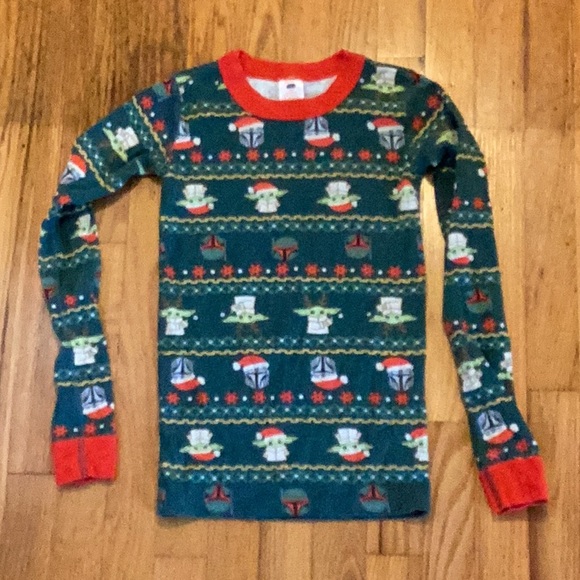 Hanna Andersson Star Wars The Mandalorian Long John Pajama Set size 10 - Picture 3 of 10